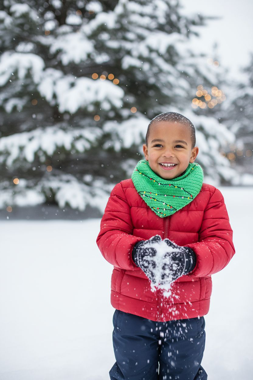 Dreieckstuch Lichterkette